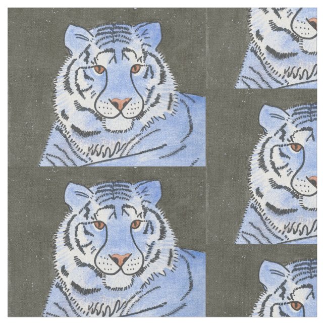 Tela Tigre azul (De cerca)