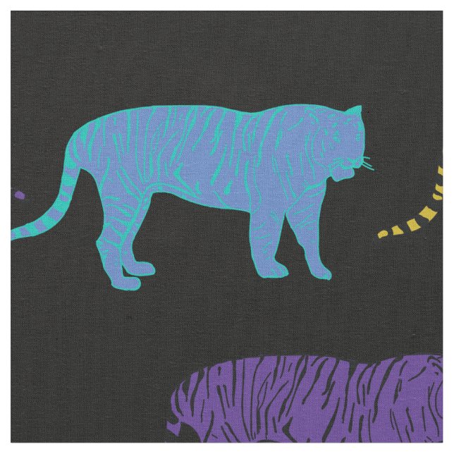 Tela Tigres del arte pop  (De cerca)