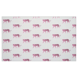 Tela Tigres rosados