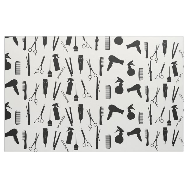 Tela Tijeras Hair Stylist Salon Tools Comb Pattern (Yarda)