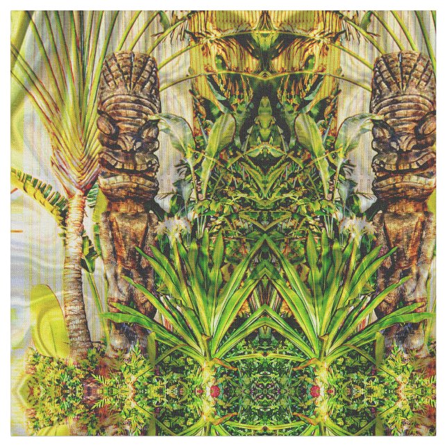 Tela Tiki hawaiano (De cerca)