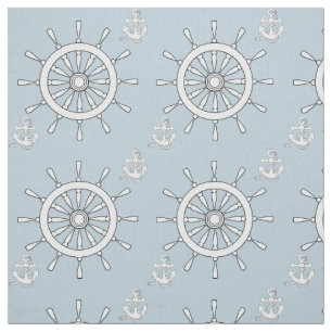 Tela - timón y anclas