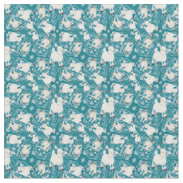 Tela TINTA IMPRESIÓN de máscaras Verde azuladas de cabr