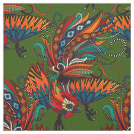 Tela tinta verde de gallo