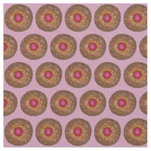 Tela Tiny Tortes Raspberry Linzer Torte Cookies Fabric