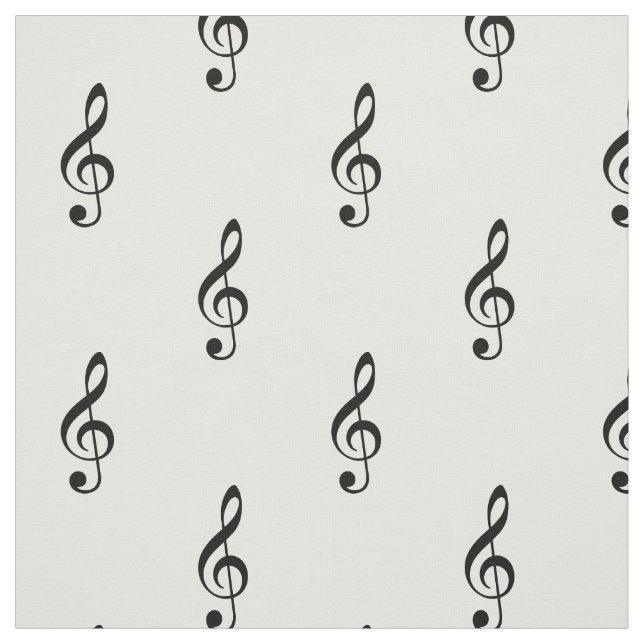 Tela Típico negro y blanco musical (Retal)