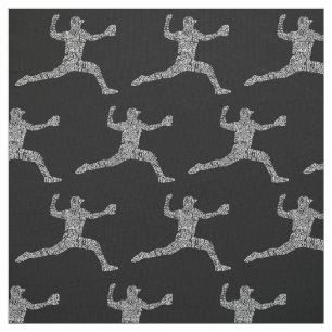 Tela Tipografía de arte de palabras de beisbol Pitcher