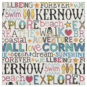 Tela tipografía de cornwall