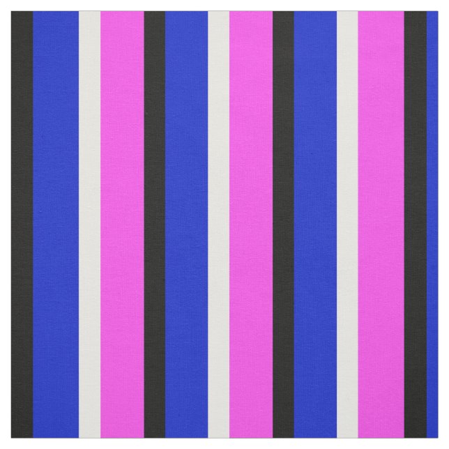 Tela Tiras Azules Púrpura Textiles (Retal)