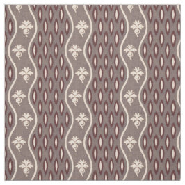 Tela Tiras onduladas, grises y borgoñas de mediados del