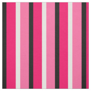 Tela Tiras rosadas rosadas calientes Textiles