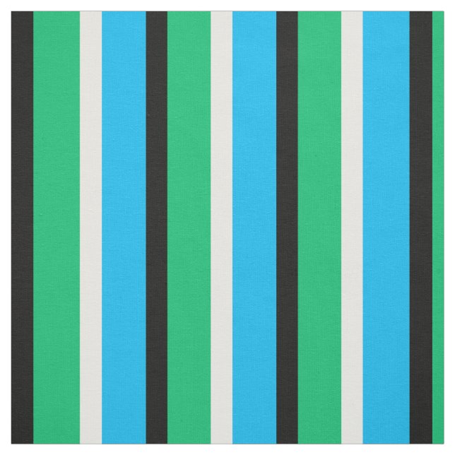 Tela Tiras verdes azul cian textil (Retal)