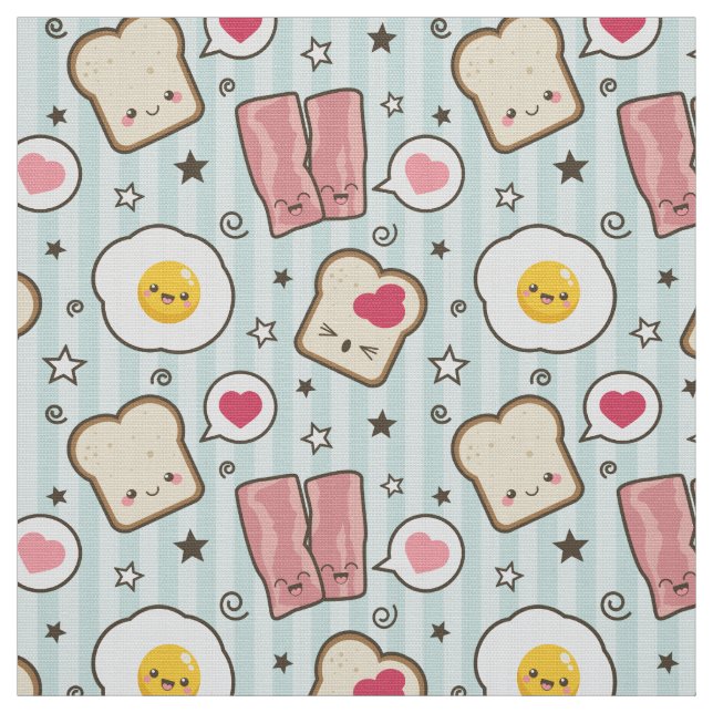Tela Tocino de Kawaii y bocadillo Deconstructed del (Retal)