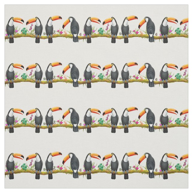 Tela Toco Tropical Toucan Talk Fabric (Retal)