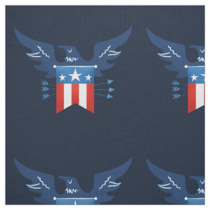 Tela Todo el tejido patriótico de águila y bandera esta
