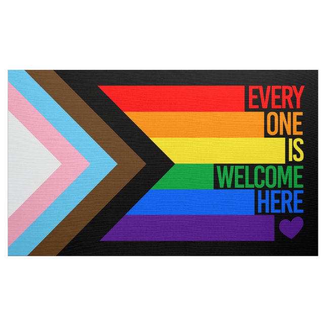 Tela Todos son bienvenidos aquí (Progreso del Orgullo) (Yarda)