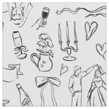 toile de boda dibujada a mano para matrimonio nupc