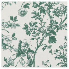 Tela Toile de viña botánica verde