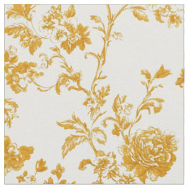 Tela Toile Floral Dorado
