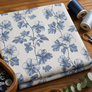 Tela Toile Floral Vintage de Campo Francés