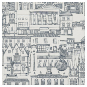 Tela Toile índigo perla de Truro