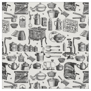 Tela toile victoriano de cocina antigua