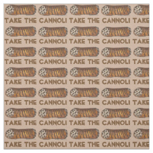 Tela Tomemos el tejido italiano del chocolate cannoli