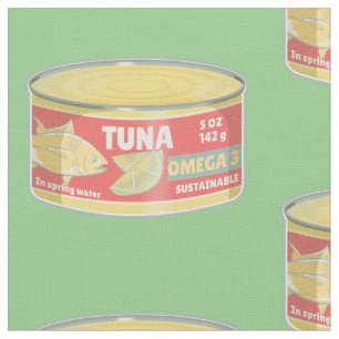Tela Tonelada de retro de pescado en lata de atún