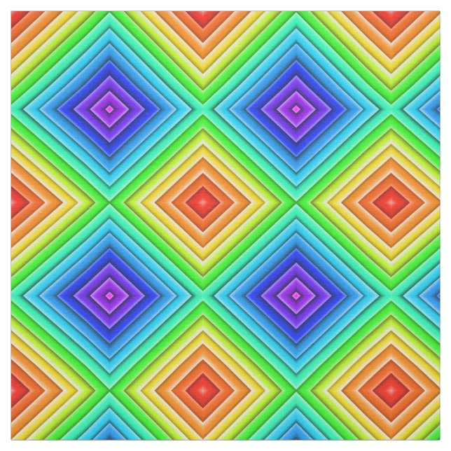 Tela Topografía geométrica - Tejido de algodón en algod (Retal)