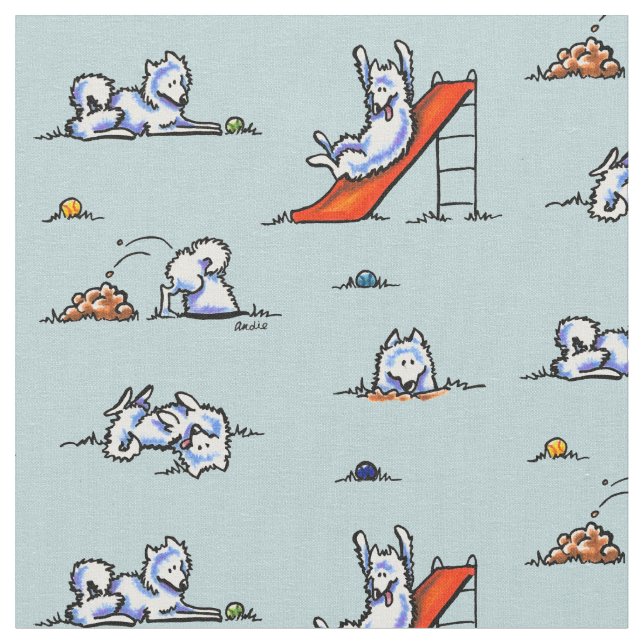 Tela Toque de Verde azulado en el patio de recreo (De cerca)