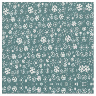 Tela Tormenta de nieve en Aqua Blue
