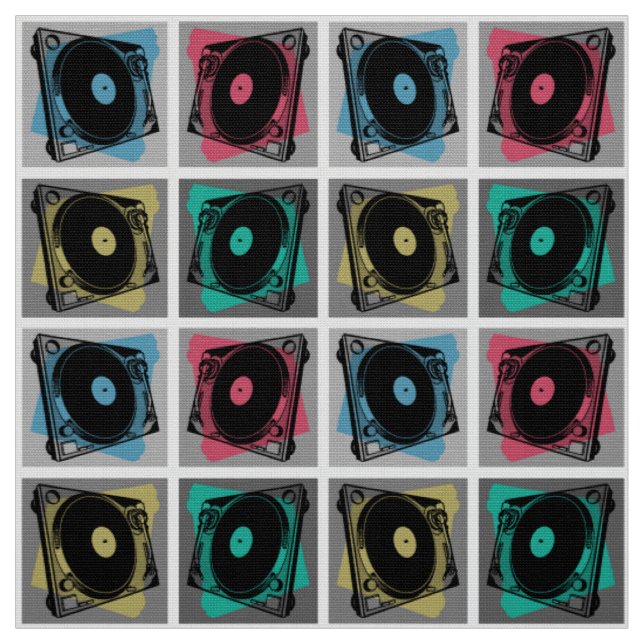 Tela Tornamesas de Arte Pop Retro (Retal)