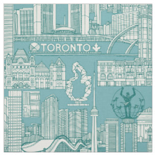 Tela Toronto toile viridian turquesa azul