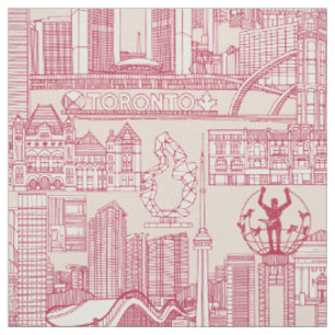 Tela Toronto toile viva magenta polvo de melocotón