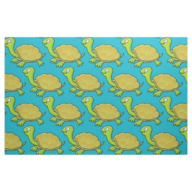 Tela Tortuga personalizado ("Cuarto gordo" (fat quarter))