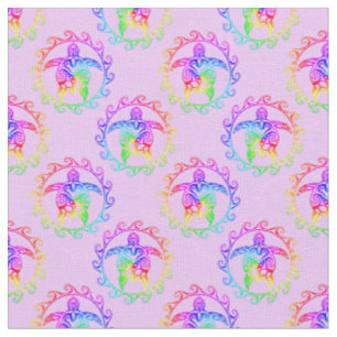 Tela Tortuga tribal de tinte Moari Sun Pink