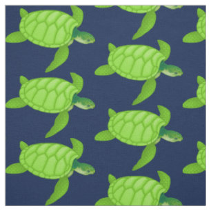 Tela Tortuga verde en la marina