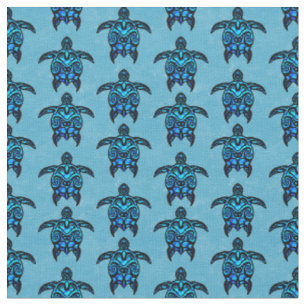 Tela Tortugas tribales azules del océano