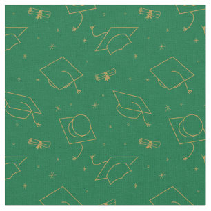 Tela Tos de cierre de graduación de fondo verde