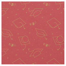 Tela Toss de Graduación de Fondo Rojo