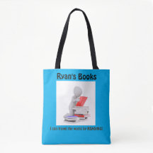 Tote de bolso de libro con nombre personalizado