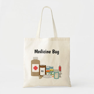 Tela Tote del bolso de la medicina