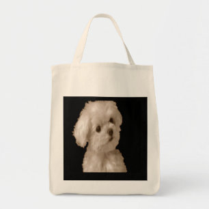 Tela Tote del bolso de ultramarinos