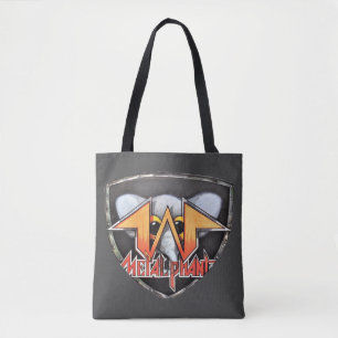 Tela Tote del emblema de Metalphant o bolso del
