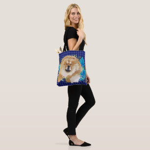 Tela Tote del perro chino de DAEJA VU o bolso crossbody