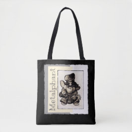 Tela Tote metalizado de Metalphant o bolso del