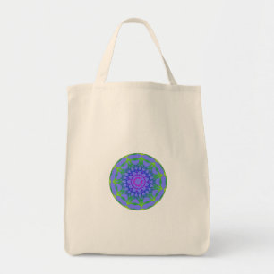 Tela Tote tribal del bolso de ultramarinos de la
