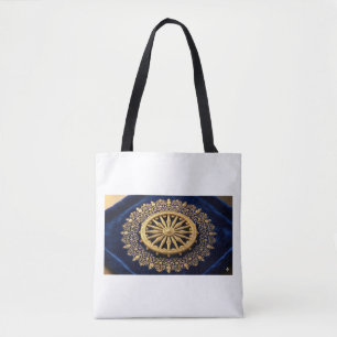 Tela ToteBudha Dhamma Chaka - Bolso de mano de Sabidurí