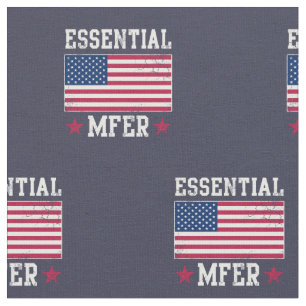 Tela Trabajador esencial de MFER USA Bandera estadounid