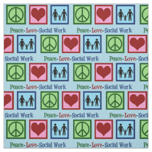 Tela Trabajo social del amor lindo de la paz